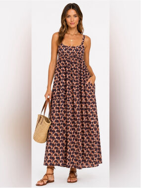 Bellerose Parma Printed Cotton Maxi Dress | Size 1 (Fits S/M)